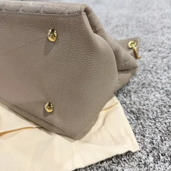 Louis Vuitton Empreinte Maida Hobo Tourterelle Leather Bag Purse, Turtle Dove - Picture 8 of 16